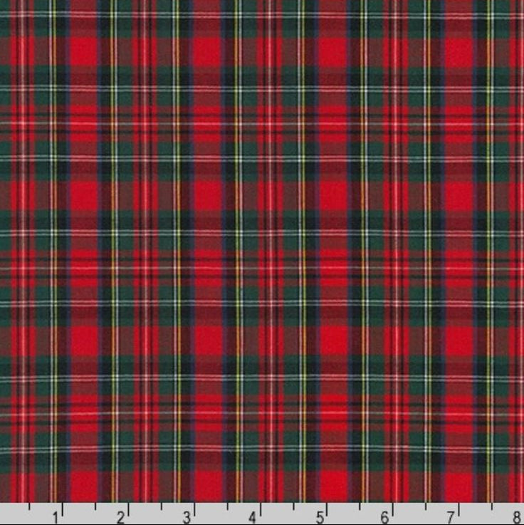 Robert Kaufman Sevenberry Tartan Plaid-Red