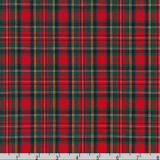 Robert Kaufman Sevenberry Tartan Plaid-Red