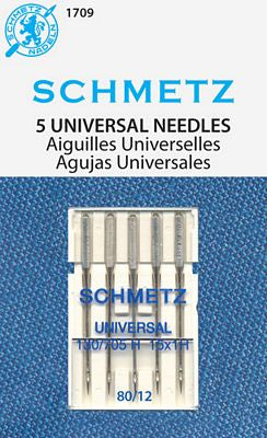 Schmetz Machine Needles 1709- Universal Size 80/12