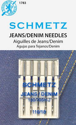Schmetz Machine Needles 1783-Jeans Needle Size 18/110