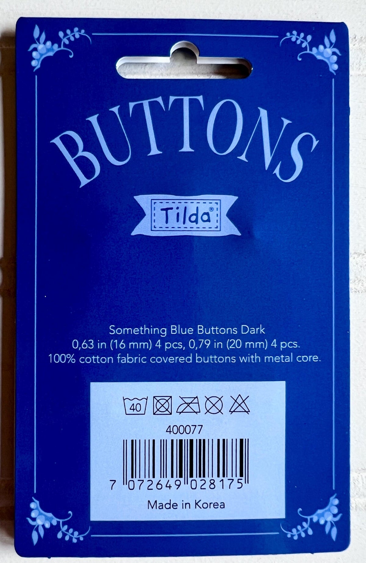 Tilda® Buttons-Something Blue-Dark