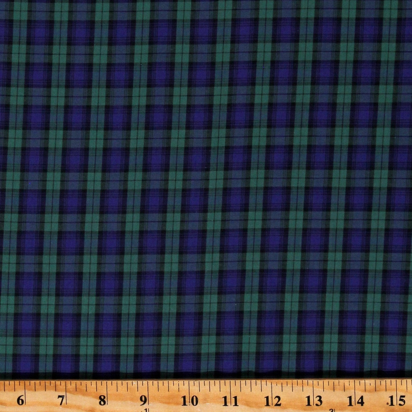 Robert Kaufman Sevenberry Tartan Plaid-Blue & Hunter Green