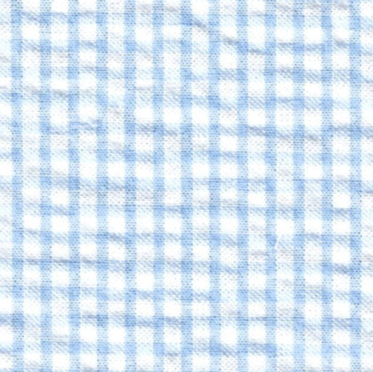 Check Seersucker–S/15-Light Blue