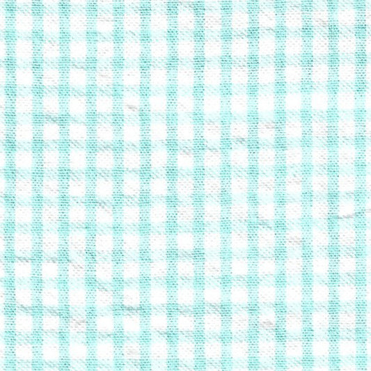 Check Seersucker-S/119-Seafoam