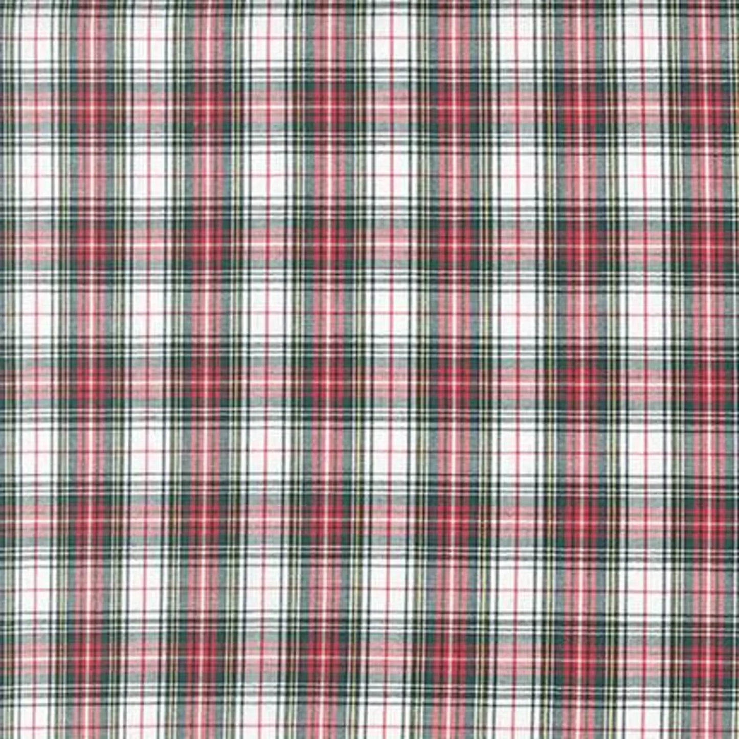 Robert Kaufman Sevenberry Tartan Plaid-Red & White