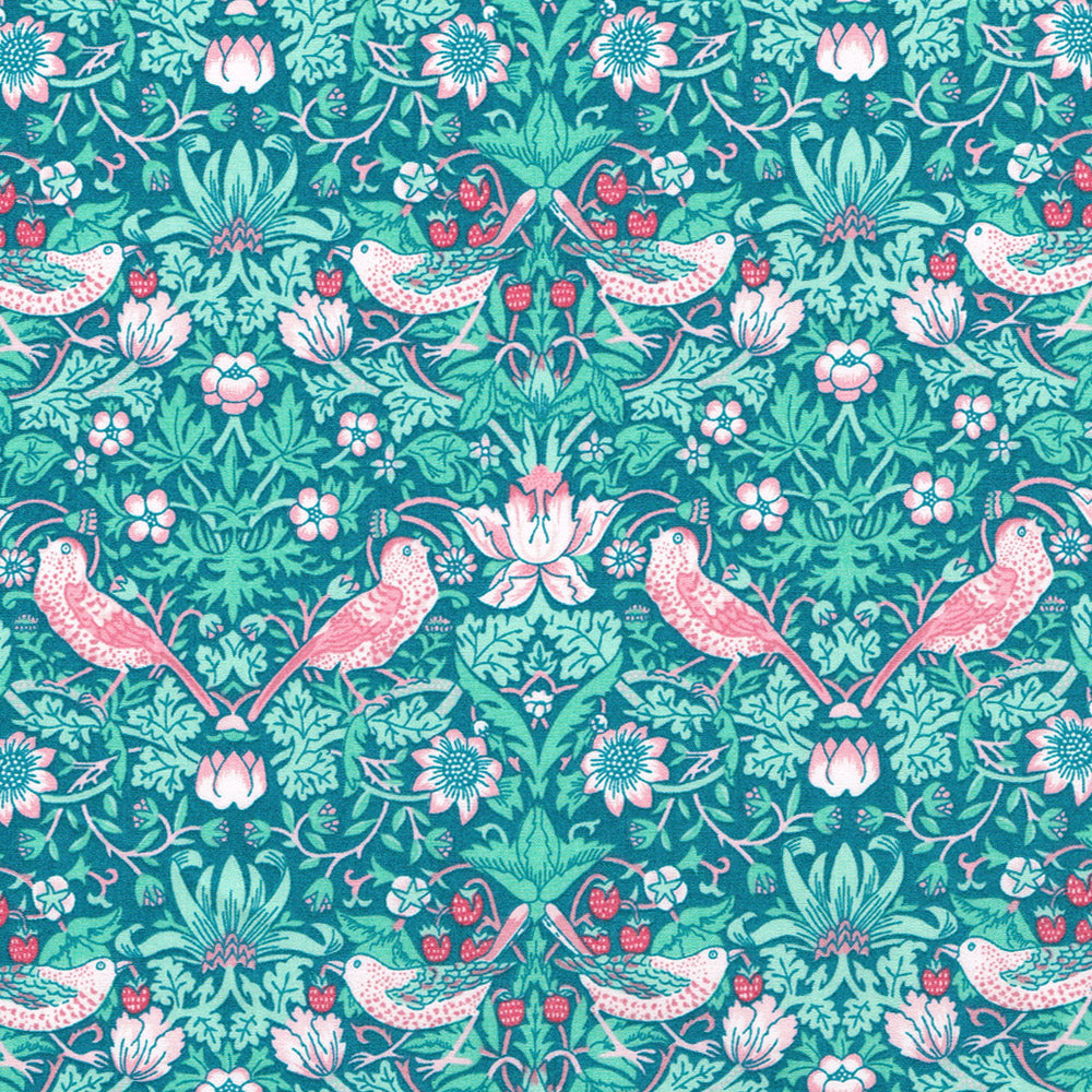 Liberty Tana Lawn™-Strawberry Thief Wild Mint-X