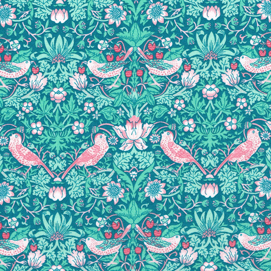 Strawberry Thief Wild Mint- X