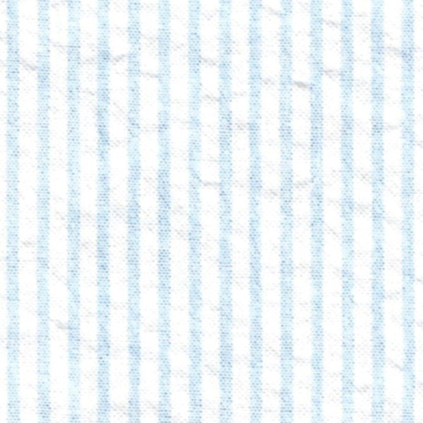 Striped Seersucker–S/7-Light Blue