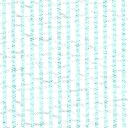 Striped Seersucker–S/118-Seafoam