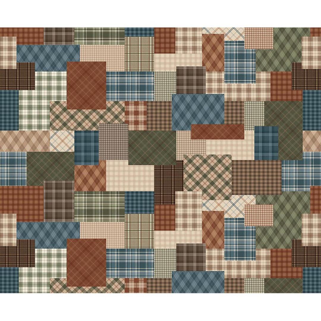 Riley Blake Quilting Cotton-Whispering Pines, Plaid Cheater Print-C17956-Multi