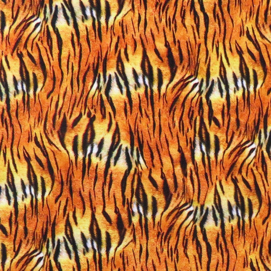 Robert Kaufmen- Animal Kingdom Knits Wild Tiger Skin
