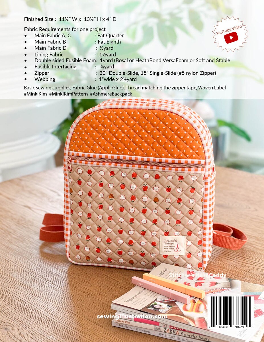 Minki Kim-Ashmere Backpack Pattern Book