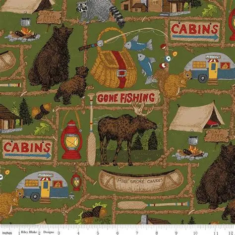 Riley Blake-Pine Grove-C15930-Green
