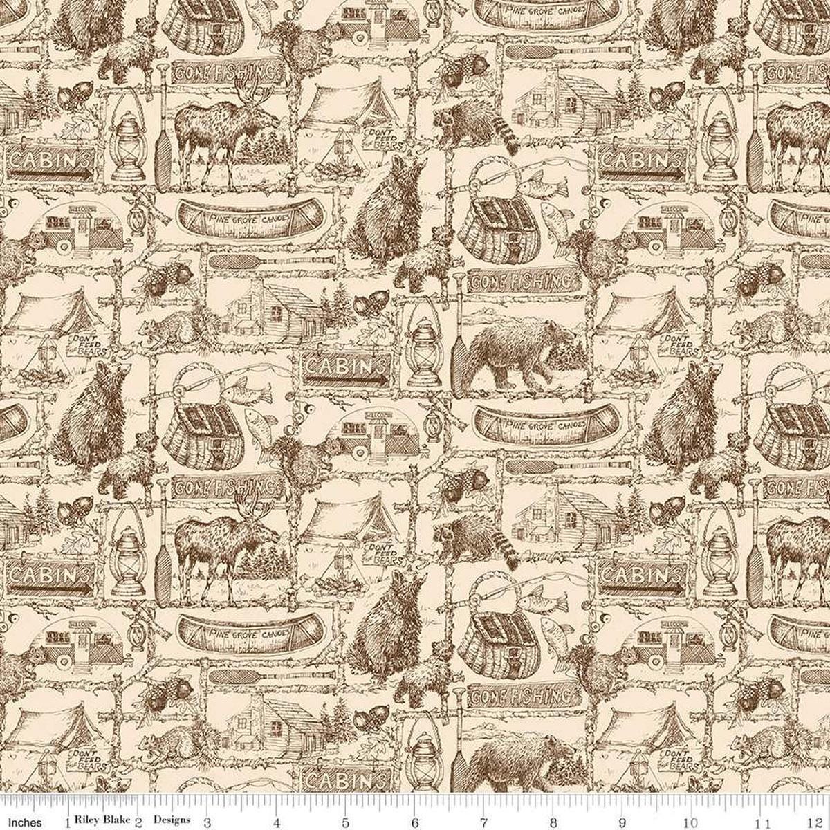 Riley Blake-Pine Grove-C15934-Putty
