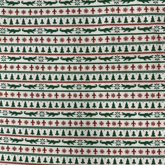 Ellie Gaytor-Christmas Gators Sweater Print