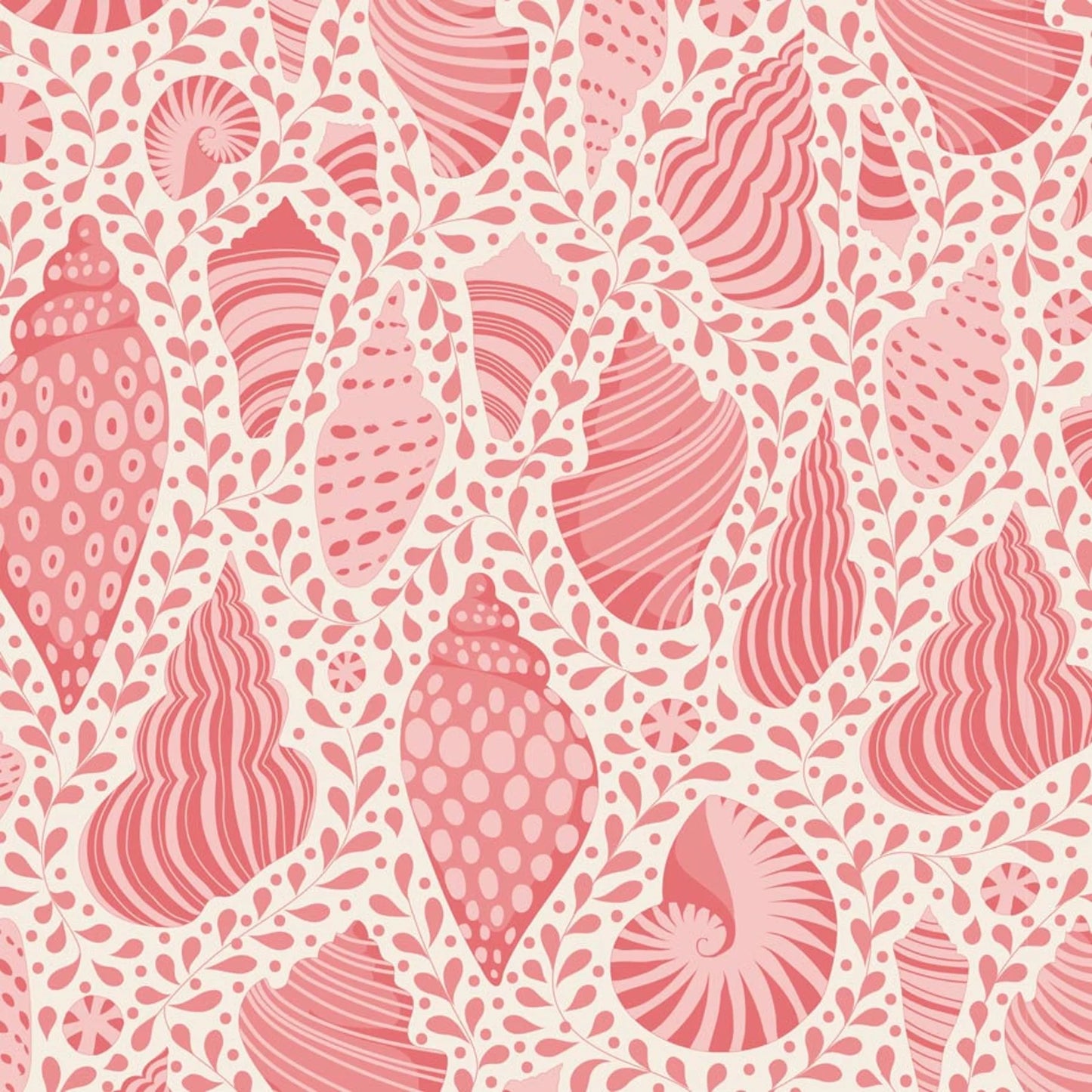Tilda® Cotton Beach-Beach Shells Coral