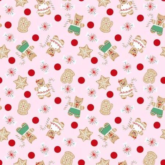 Dear Stella-DPJ2785-Gingerbread Kitties-Pink