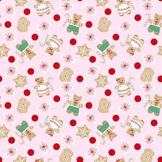 Dear Stella-DPJ2785-Gingerbread Kitties-Pink