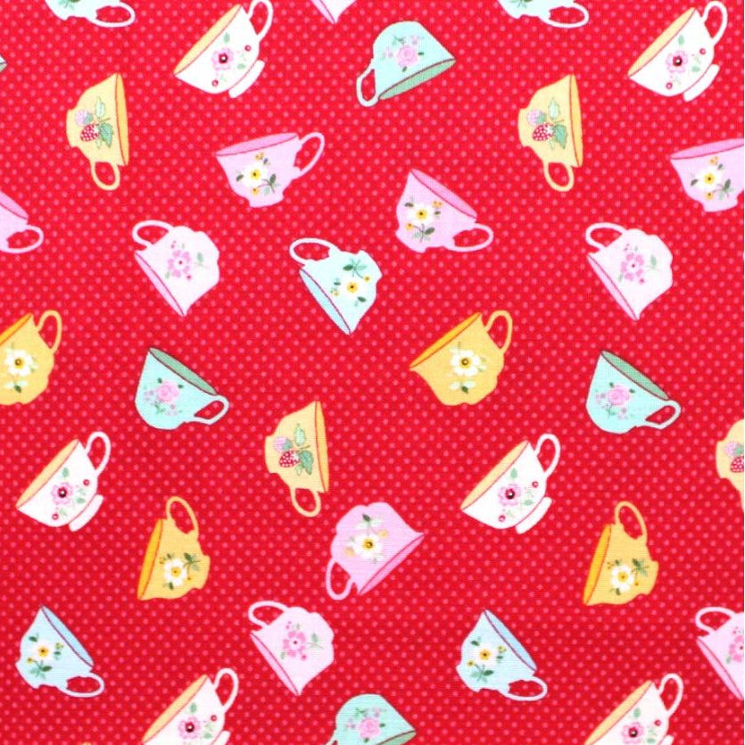 Poppie Cotton-Rosy Cheeks-Good Morning-Red
