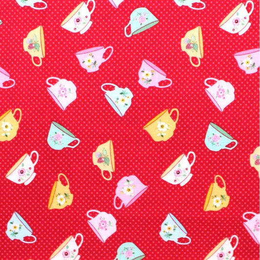Poppie Cotton-Rosy Cheeks-Good Morning-Red
