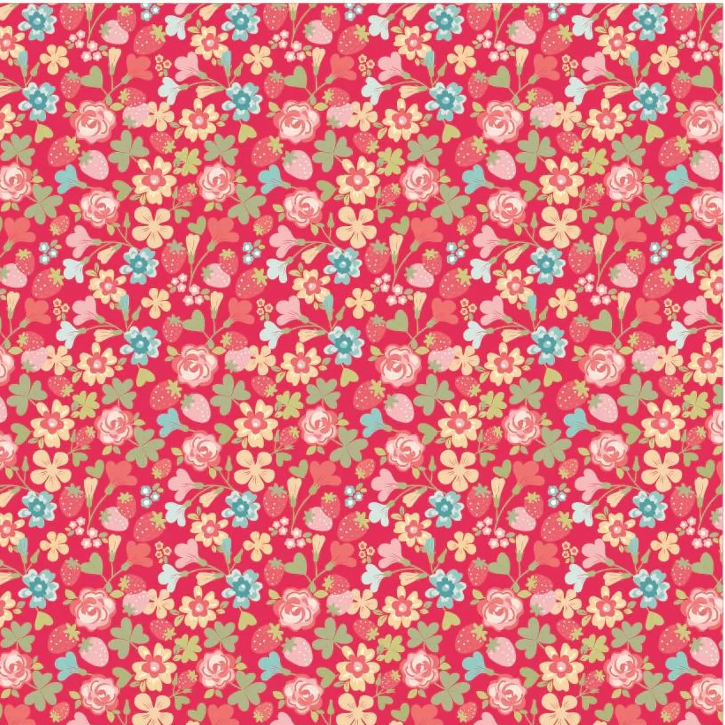 Poppie Cotton-Rosy Cheeks-Hello-Red