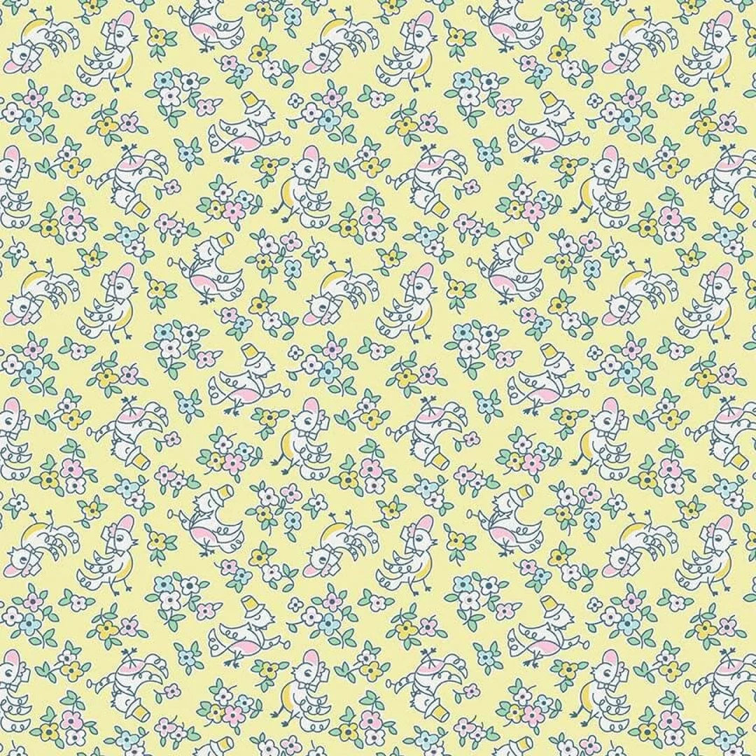 Riley Blake Quilting Cotton-Penny Rose Fabrics-Little Dolly-Yellow