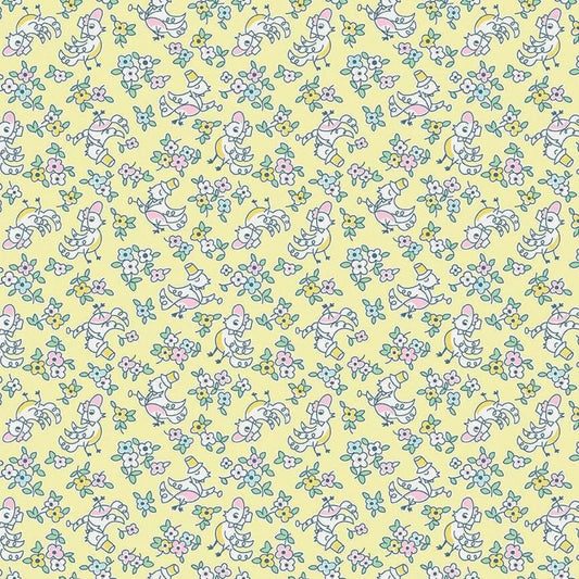 Riley Blake Quilting Cotton-Penny Rose Fabrics-Little Dolly-Yellow