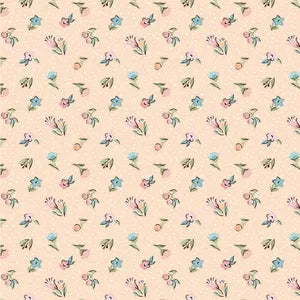 Poppie Cotton-Garden Party-Mini Blooms-Peach