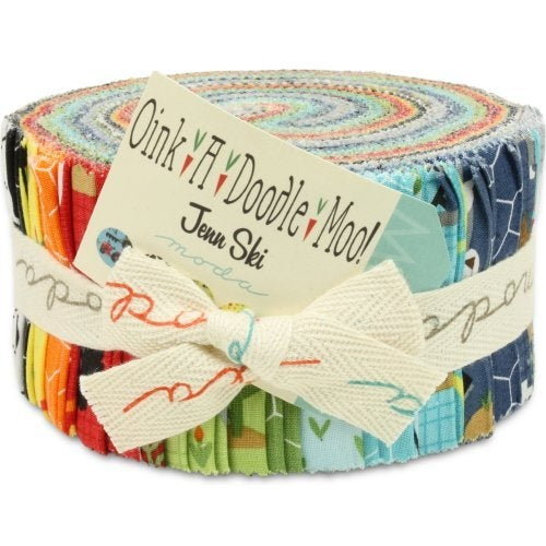 Moda Fabrics Jelly Roll-Oink a Doodle Moo