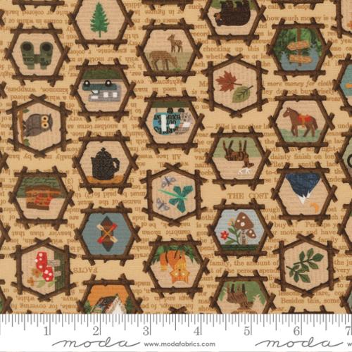 Moda Fabrics-Paper Trails-Parchment