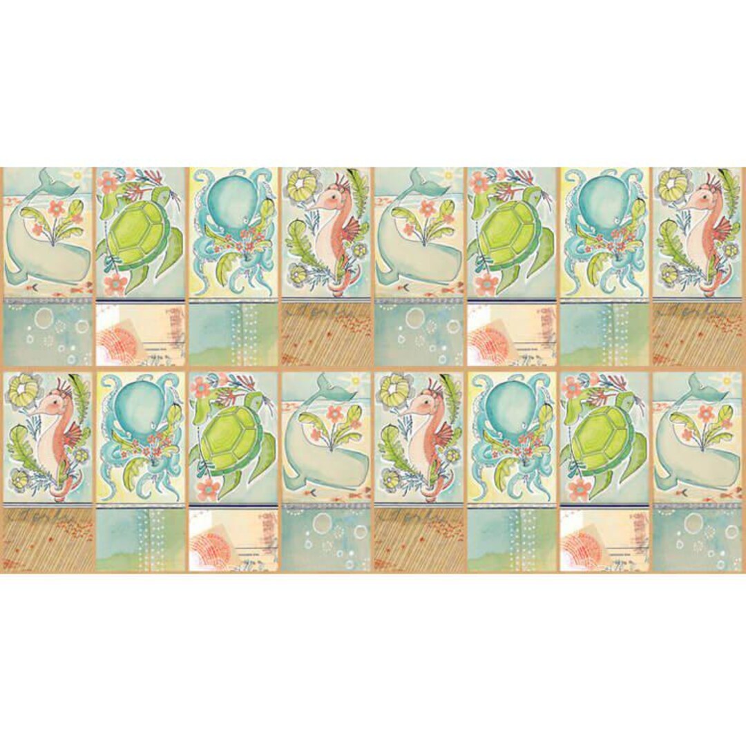 Cori Dantini by Blend Fabrics-Mermaid Days-Just Keep Swimming Panel