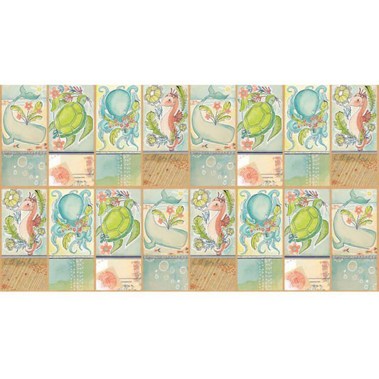 Cori Dantini by Blend Fabrics-Mermaid Days-Just Keep Swimming Panel
