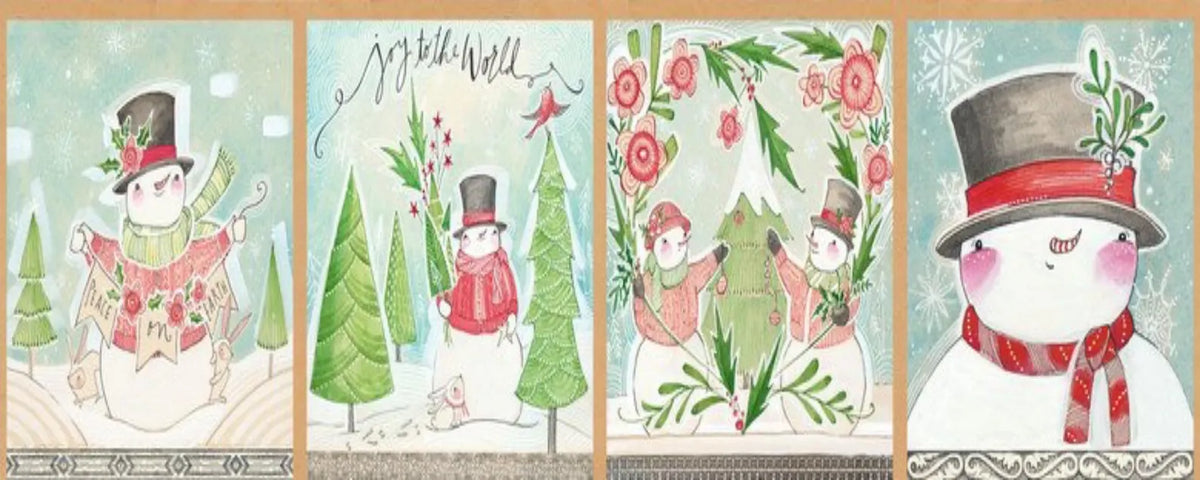 Cori Dantini by Blend Fabrics-Snow Fun 4 Square Panel-112.124.01