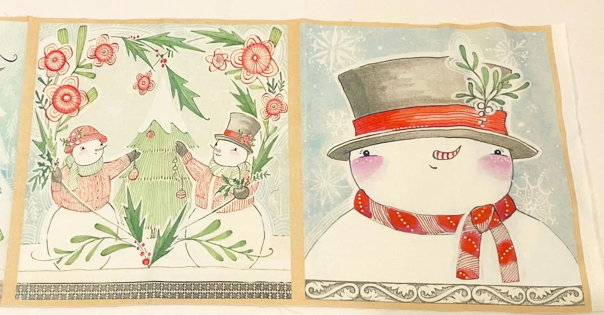 Cori Dantini by Blend Fabrics-Snow Fun 4 Square Panel-112.124.01