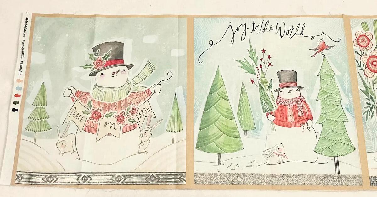 Cori Dantini by Blend Fabrics-Snow Fun 4 Square Panel-112.124.01