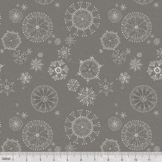 Cori Dantini by Blend Fabrics-Snow Fun-Snowflakes-Grey