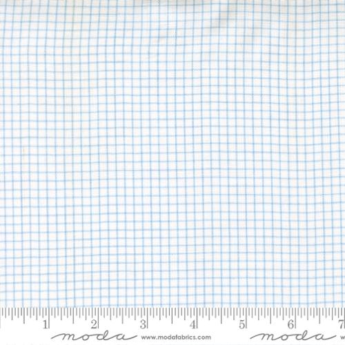 Moda Fabrics Wovens-Stars & Stripes Check 1/4"-Light Blue