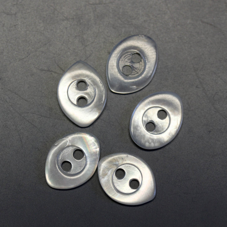 Shell Button-Vintage Oval