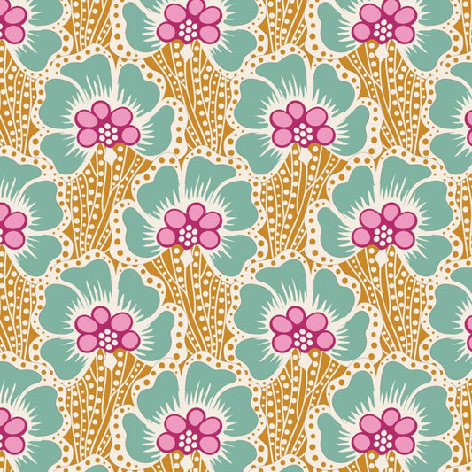 Tilda® Cotton Beach-Ocean Flower Honey