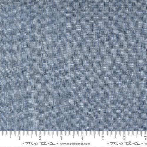 Moda Fabrics Wovens-Linen/Cotton Blend-Delft